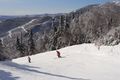 Skiing the top of North Lynx at Sugarbush resort