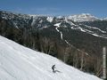 Spring skiing in Stowe, Vermont