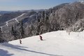 Skiing the top of North Lynx at Sugarbush resort