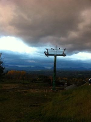 New quad chair at Burke Mountain