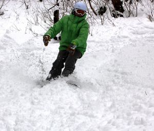 New snow in Vermont in April