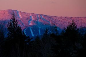 Sunrise and snow at Sugarbush