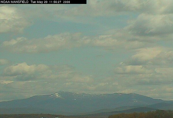 Mt. Mansfield is sporting a bit of a white coat today.