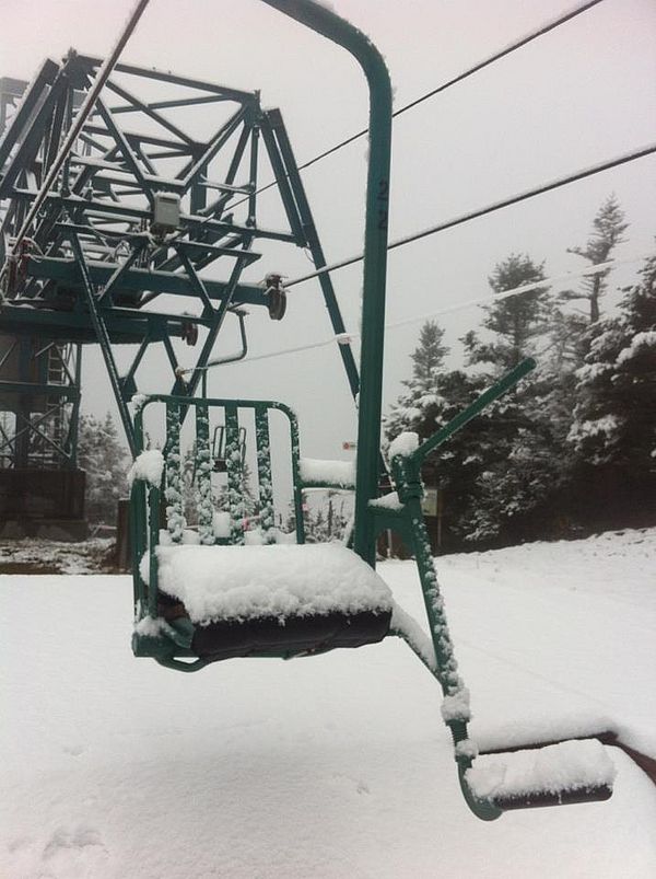 October snow at Mad River Glen, Vermont