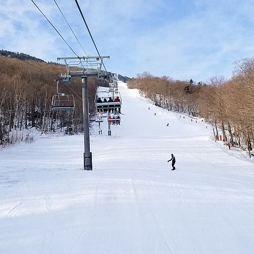 Photo of a gondola at a ski resort