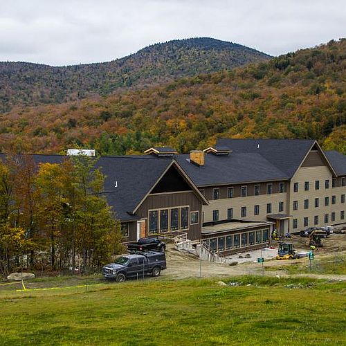 New base lodge at Jay Peak ski resort in Vermont