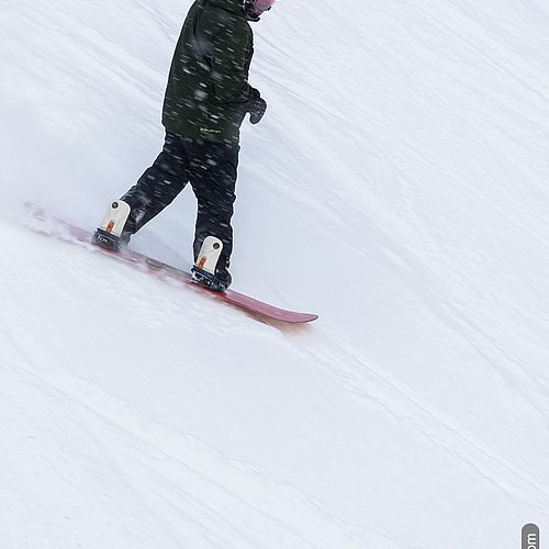 Snowflakes and snowboarding at Smugglers' Notch