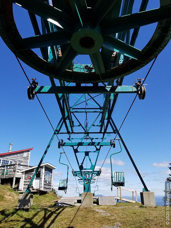 Photo of top of a chairlift