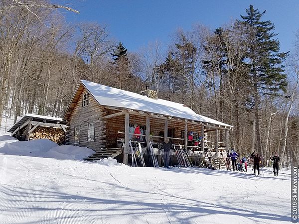 Cross-country skiing in Stowe, Vermont.