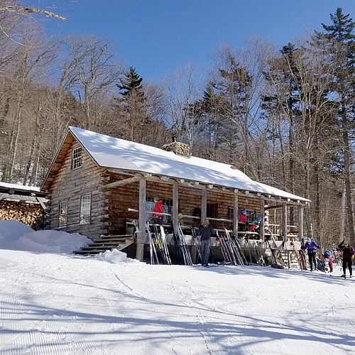 Cross-country skiing in Stowe, Vermont.