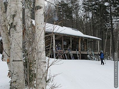 The cabin at Trapp Family Lodge nordic center.