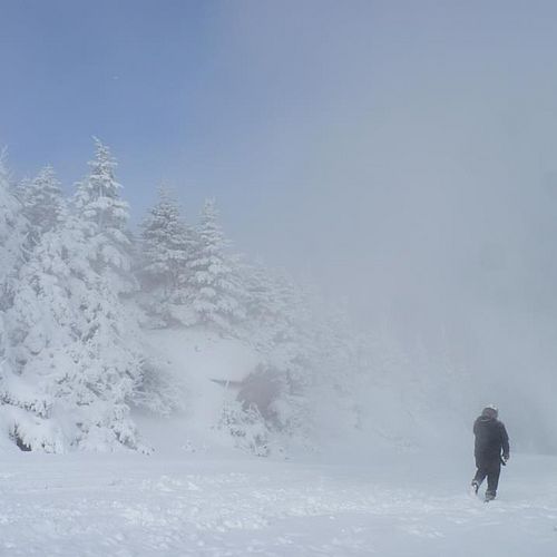 Making snow high atop Smugglers' Notch ski resort in Vermont