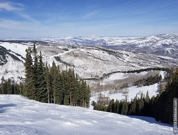A steep bumpy ski trail called Goshawk