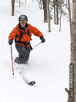 Skimeister in Vermont powder Skimeister in Vermont powder