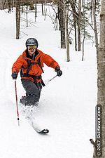 Skimeister in Vermont powder Skimeister in Vermont powder