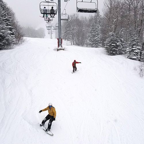 Powdery turns this afternoon and early evening at Bolton Valley.