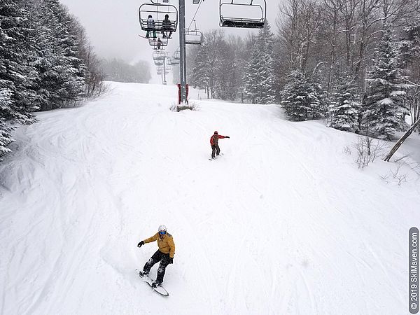 Powdery turns this afternoon and early evening at Bolton Valley.