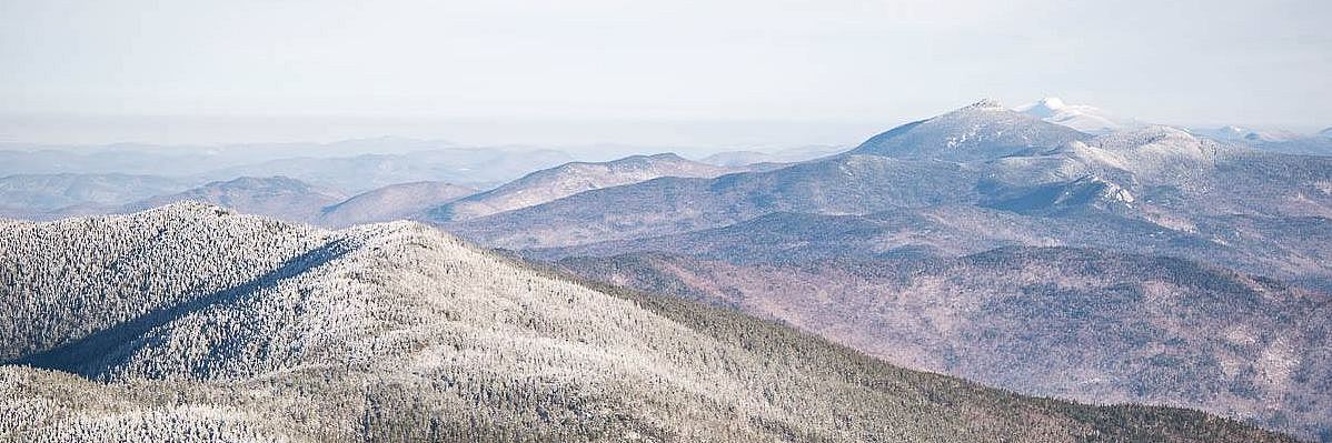 Photo of mountain view from a ski slope