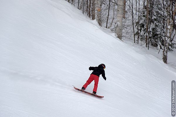 Snowboarding at Sugarbush