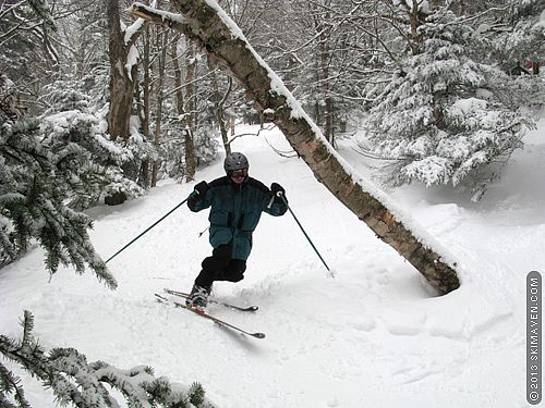 Spring skiing at Jay Peak