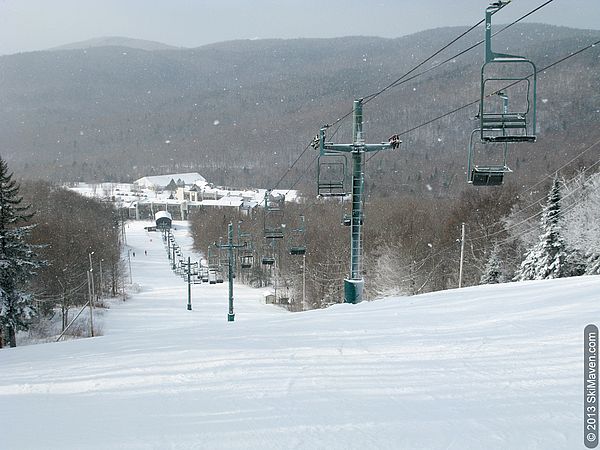 Skiing Bolton Valley's Beech Seal trail