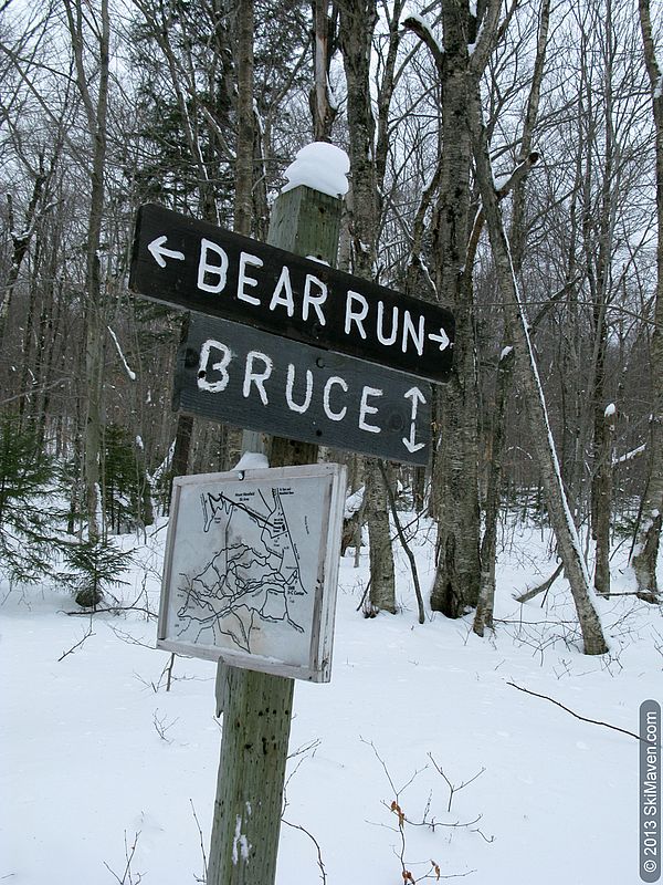 Nordic map at Stowe Mountain Resort