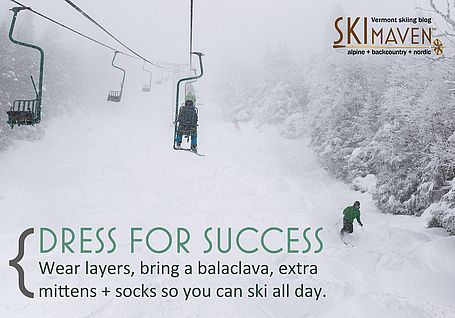 Tip: What to wear when skiing in Vermont Tip: What to wear when skiing in Vermont