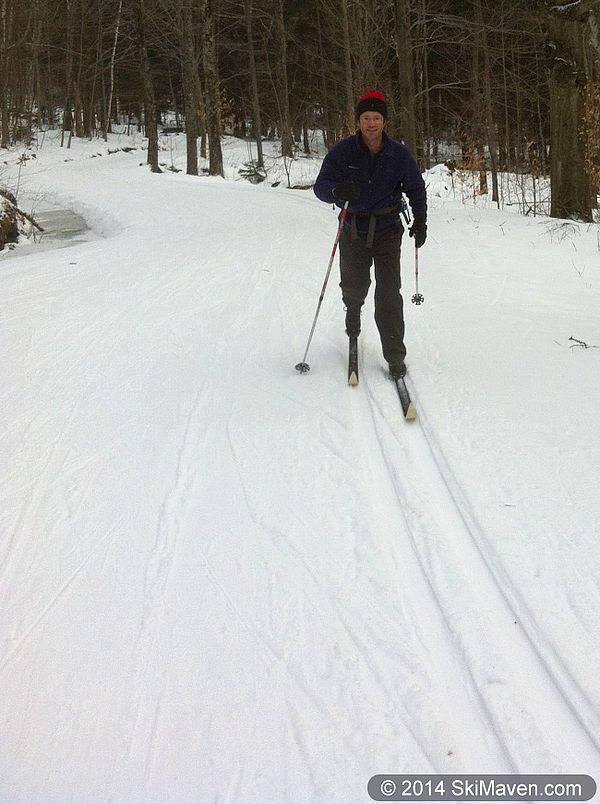 Skiing on Sugar Road