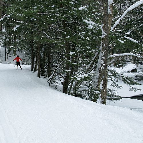 Brookside cross-country skiing at Stowe Mountain Resort
