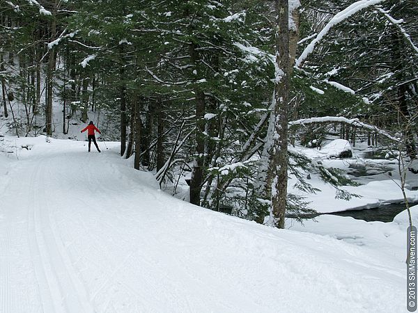 Brookside cross-country skiing at Stowe Mountain Resort