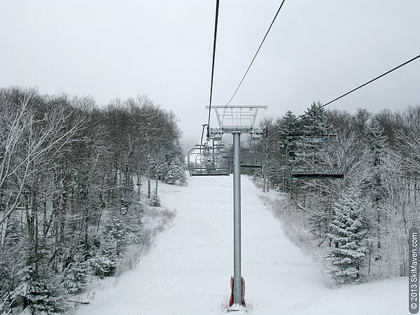 Midweek skiing at Bolton Valley