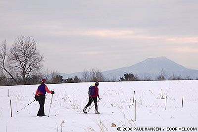 Views of Camel's Hump from Catamount touring center in Williston, Vt.