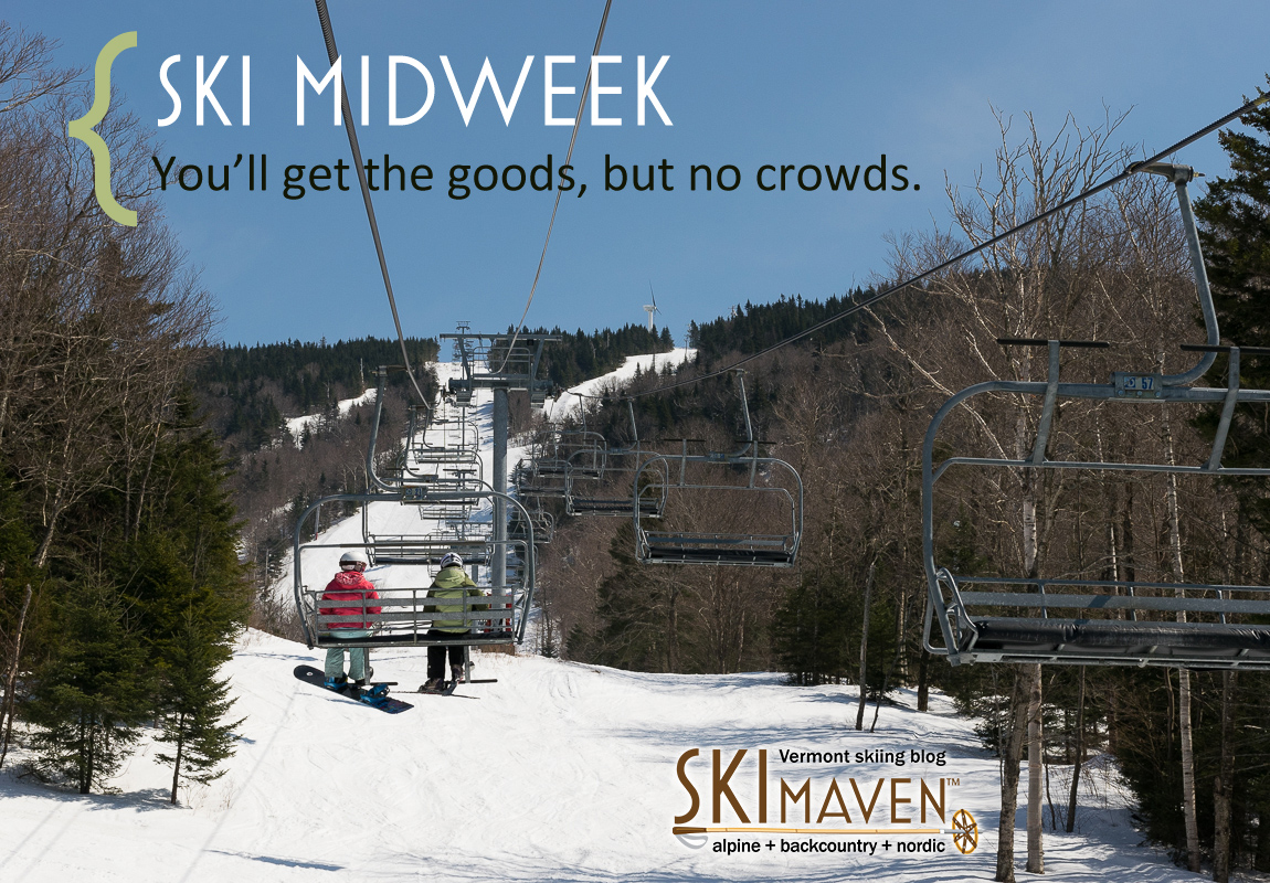 Tip: Ski midweek in Vermont