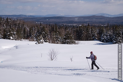 Lovely meadows and high views from Highland Lodge, Vt.