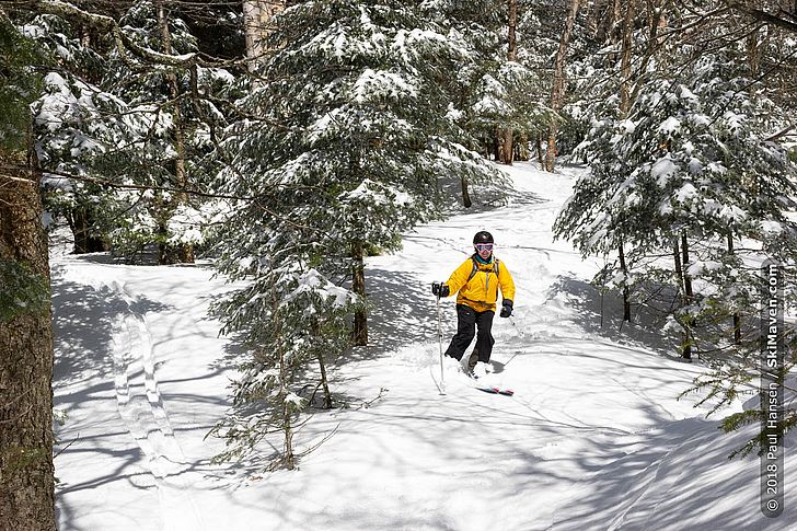 Backcountry skiing in northern Vermont