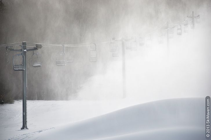 Snowmaking at Smugglers' Notch Snowmaking at Smugglers' Notch
