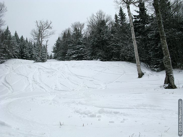Natural snow trail called Glade Natural snow trail called Glade