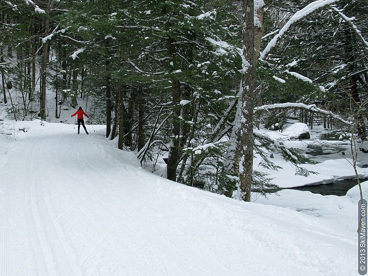 Brookside cross-country skiing at Stowe Mountain Resort Brookside cross-country skiing at Stowe Mountain Resort