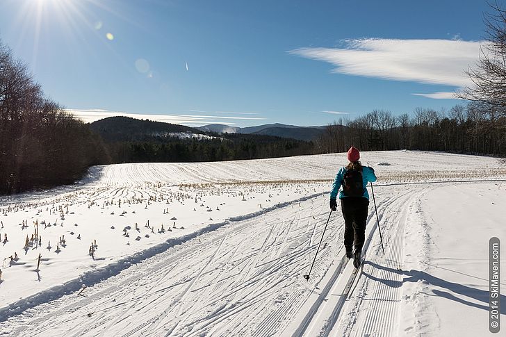 Cross-country skiing at Ole's nordic center Cross-country skiing at Ole's nordic center