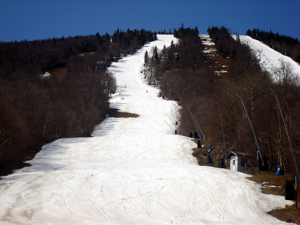 Spring skiing in Vermont at Jay Peak